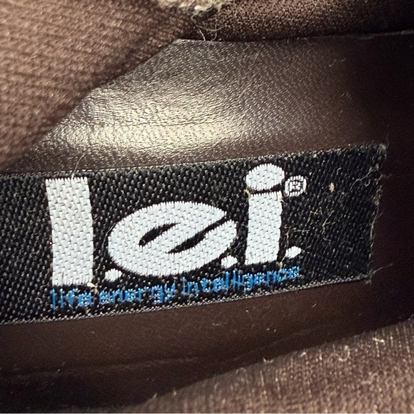 Vintage Y2K L.e.i. size 10 Women’s Brown Faux Suede Fur Trim Winter Wedge Boots - Picture 9 of 9